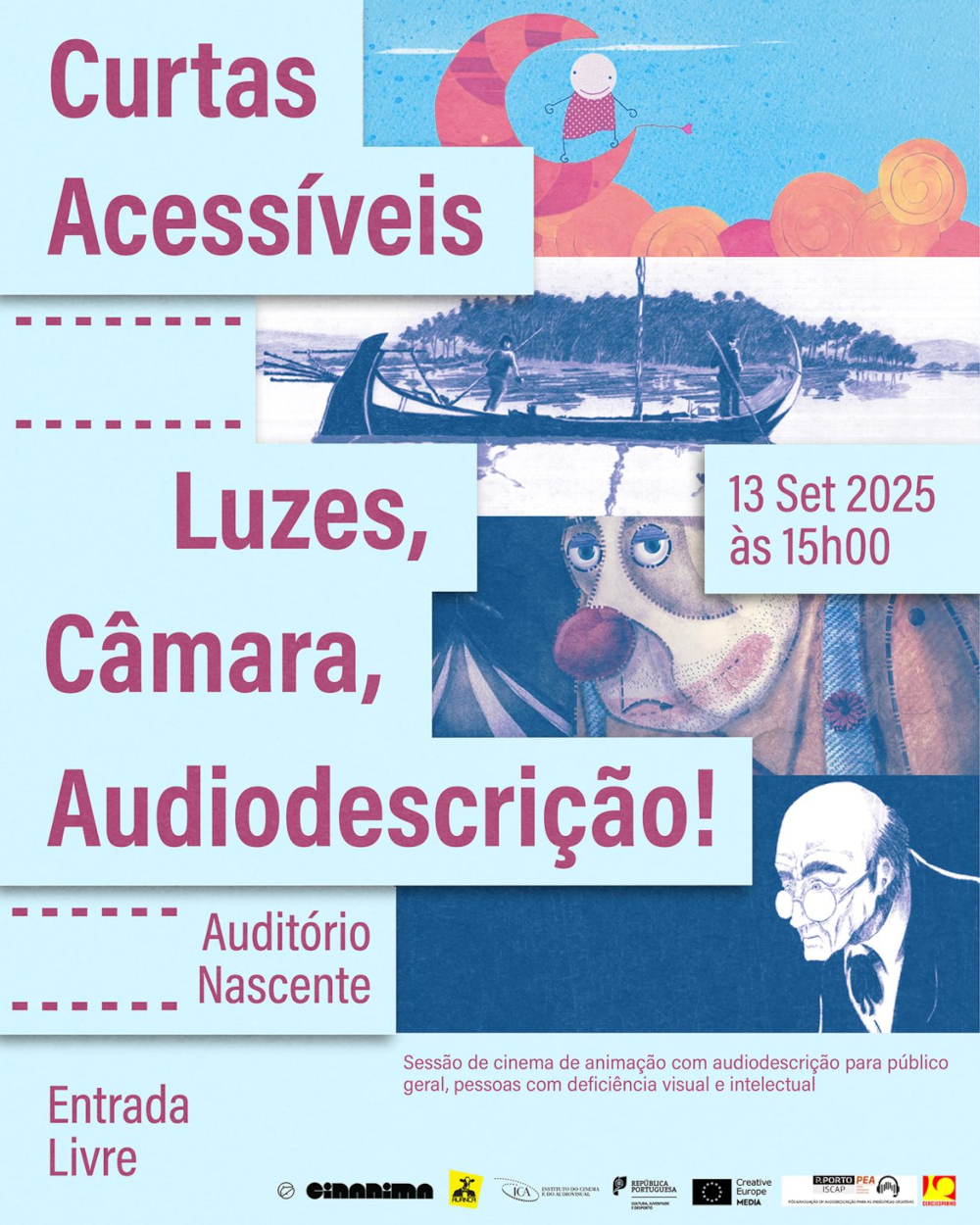 Leia mais sobre Curtas-metragens de animação com audiodescrição